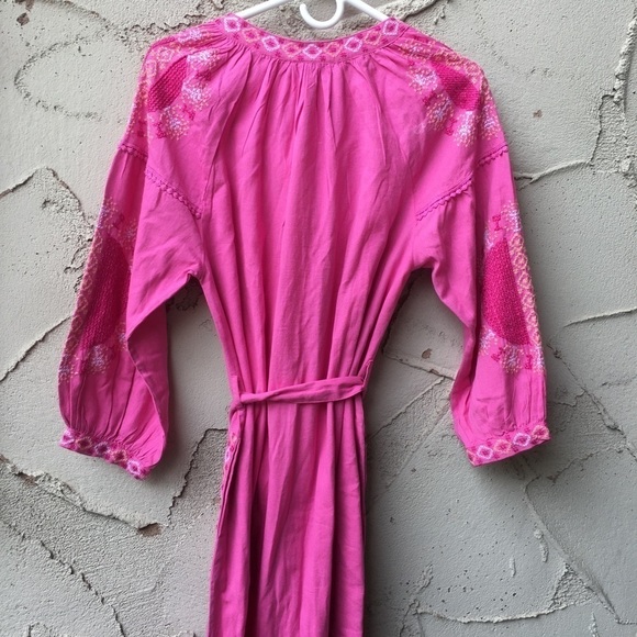 NEW NWT Melissa Odabash Melanie SS Flamingo Kaftan Dress Size XS - Picture 7 of 11